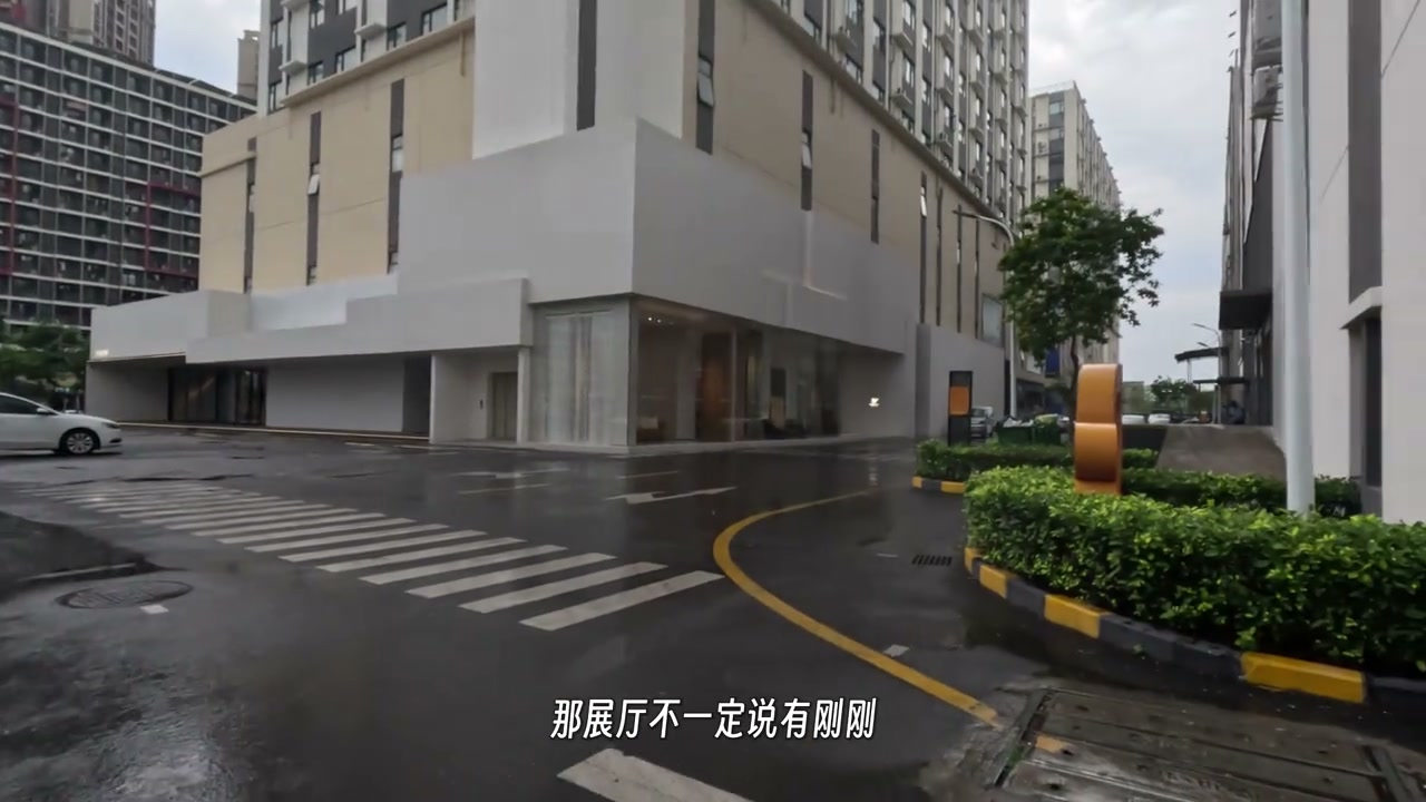 Exterior of the building reached during the guided furniture showroom tour