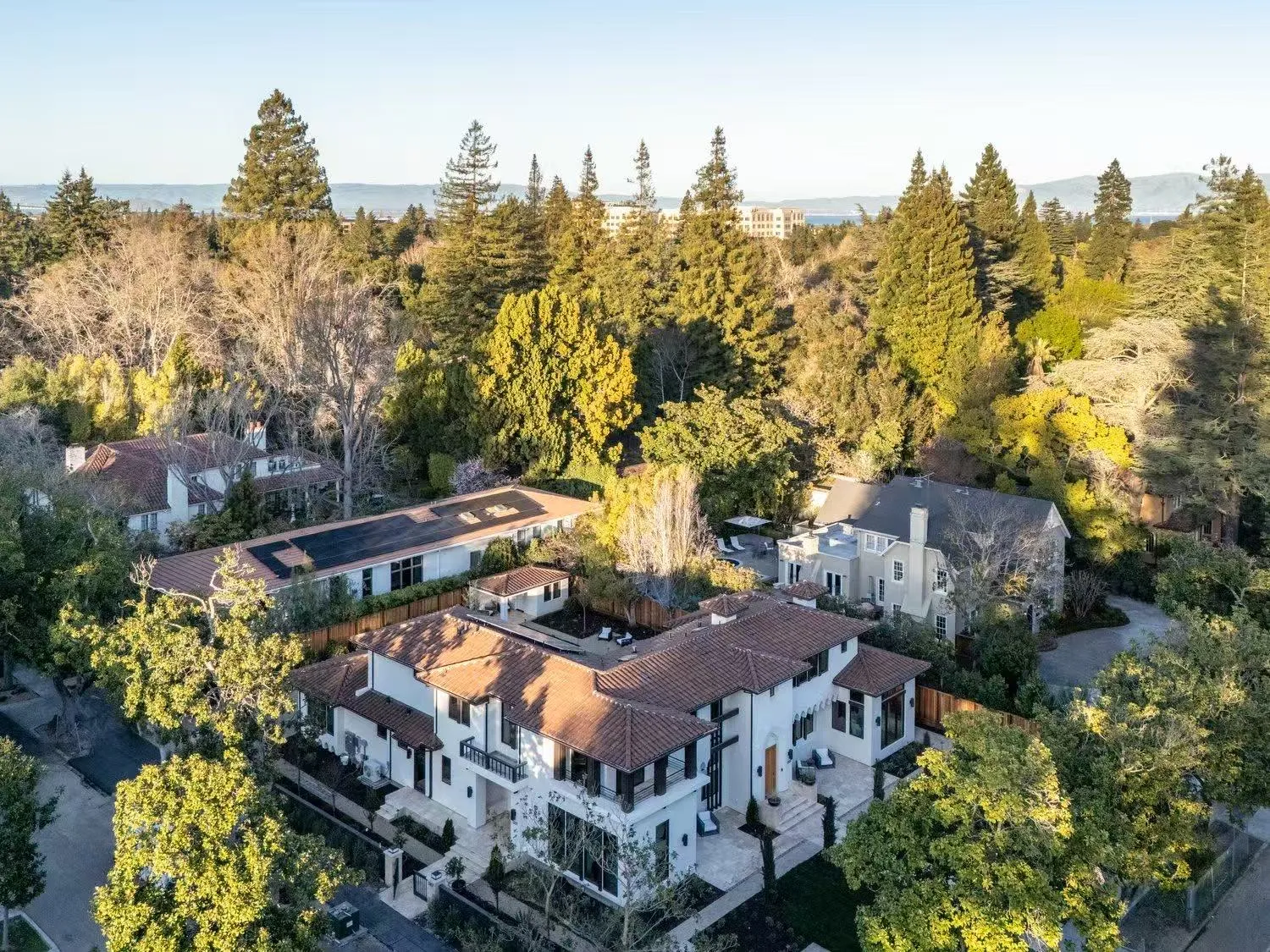 Aerial view of the Palo Alto model home