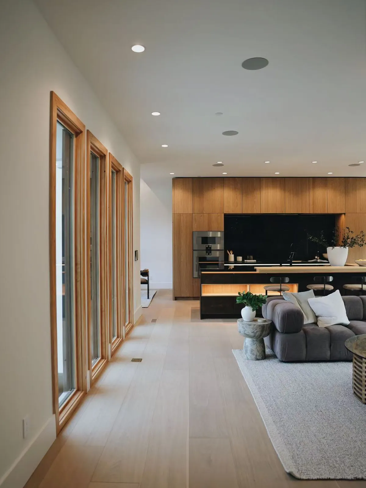 Hall leading to the living area, Palo Alto model home