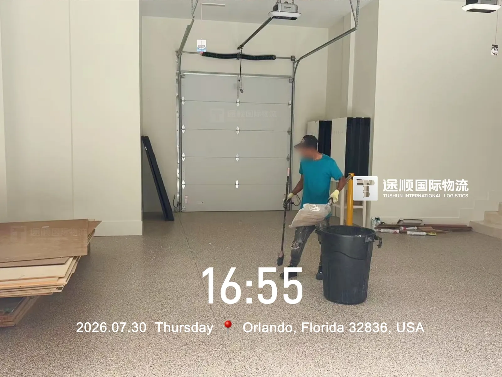 Clearing packaging after installation in Orlando